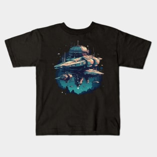 Aliens  ship Kids T-Shirt